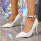 Women s Office Wedding Stiletto Pumps Pointed Toe Slip On Hight Heel Dress Shoes