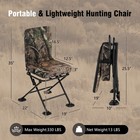 Folding Silent Swivel Blind 360  swivel Hunting Chair W all-terrain Foot Pads