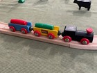Vintage Brio  33120 Wooden Railway Train Set - Complete - Rimless Wheels Rare