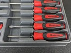 bo589 Snap On Tools Sgdx120br 12 Pc Red Soft Grip Combination Screwdriver Set