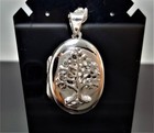 Sterling Silver 925 Tree Of Life Locket Pendant Sacred Tree Picture Frame Photo