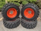 4-heavy Duty 12-16 5 Sks-6 Skid Steer Tires rims For Bobcat   More-12x16 5-14ply