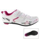Cycling Spin Shoes Bike road Patavinity Women s Size 8 White Pink 3 Bolt Clip In