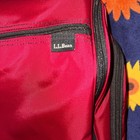 Ll Bean Personal Organizer Red Burgundy Nylon Toiletry Bag Kit Travel Case