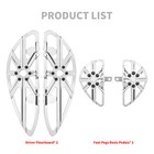 Driver Passenger Chrome Floorboards For Harley Touring Road King Glide 1986-2025