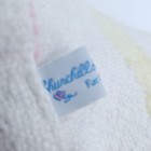 Churchill Weavers Baby Blanket Handloom Berea Ky White Pink Yellow Stripes Soft