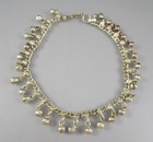 Vintage Silver Tone Dangling Bells Belly Dancing India Indian 10 5  Anklet 9521