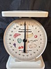 Vintage  american Family  Kitchen Food Scale    25lb   White Farmhouse