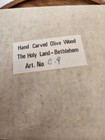 Vintage Olive Wood Hand Carved Camel Train  Caravan  Hand Painted Blankets  box