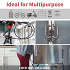 Security Steel Cable With Loops  3 8 Inch  Thick 6  Or 15  Heavy Duty Bike Steel