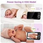 Baby Monitor Video Baby Monitor With Camera And Audio No Wifi 5  Lcd Screen  