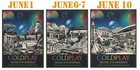 Poster   El Paso  Tx Coldplay Jun 13 14 2025 Sun Bowl Stadium Poster