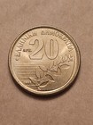 1992          Greece 20 Drachmes World Coin Km154 Alm-unc Detail Free Shipping 
