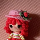 Mini Girl Crochet Toy  Handmade Amigurumi Kids Plush  Soft Cotton Yarn Toy