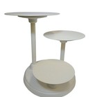 Lot Of 2 Wilton 3-tier Cake And Dessert Stand White Cascading Wedding Birthday