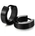 Surgical Steel Hypoallergenic Hinged Snap On Hoop Huggie Earrings For Men Women