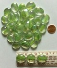 Light Green Cat-eye Medium Luster Glass Gems Flat-backed Mosaic Tiles Crystal 24