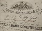 Uk 1866 Share Certificate Oriental Bank Royal Charter 25 Sterling Bond Loan