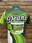 Nascar  34 Todd Gilliland Team Issued Frm Dean s Dairy Dip Crew Shirt- Size