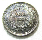 1853 Seated Liberty Dime  With Arrows  Choice Au   Collector Type Coin