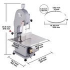 1100w Commercial Electric Meat Bone Saw Cutter Frozen Meat Bone Bandsaw Machine