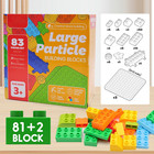 Large Building Blocks For Kids Toddlers Including 2 Piece Baseplates  Basic Big