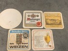 Vintage German European Beer Coasters Advertising Collectible Lot Of 5