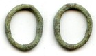 Large   Heavy Authentic Bronze Ancient Celtic Ring Money  800-500 Bc  Danube Are