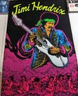 Jimi Hendrix Blacklight Velvet Poster Flocked 1983 Scorpio  1657
