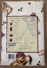 Debbie Mumm Holiday Flannel Backed Vinyl Tablecloth 60x84 Oblong White