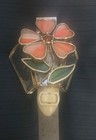 Vtg Stained Glass Flower Night Light 5  Tall Plug-in Lamp Home Decor