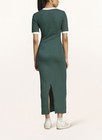 Size Xs- Adidas Originals Women s Adicolor 3-stripes Knit V-neck Dress  Green 