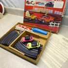 Vintage 2-lane Road Race Set W  Box  2-dune Buggy Cars  Slot  Track  Battery Op