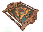 Vintage Wooden Rainier Ale Beer Sign Plaque Sicks Rainier Brewing Co Seattle Wa