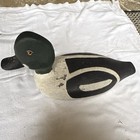 Art Deco Plaster Duck Button  Large  1 7 16 