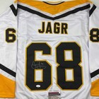 Autographed signed Jaromir Jagr Pittsburgh White Hockey Jersey Jsa Coa