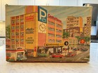 Vintage 1950s Technofix Central Garage Batt Op Play Set W  Box W germany Works  