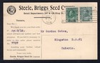 Canada 1916 Uprated Advertising Postcard Steele Briggs Seeds  Toronto Building