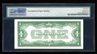 Dbr 1928-a  1 Silver Funnyback Gem Fr  1601 Ga Block Pmg 65 Epq Ser   G70535089a