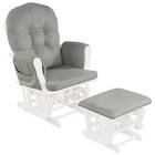  Nursery Glider With Ottoman  Upholstered Comfort Glider Rocker With Padded 