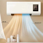 1800w Wall Mounted Fan Heater 2-in-1 Adjustable Cooling Heating Quiet 20    Room