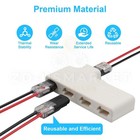 50x Double-wire Plug-in Connector  Cable Clamp With Locking Buckle  Awg 18-22