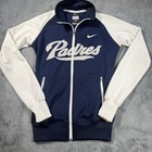 Nike Padres Full Zip Jacket Women s Small Blue Mlb Baseball Track Jacket
