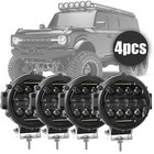 4x 210w 7 Inch Led Work Light Pods Spot Driving Fog Light Off Road Suv Truck Atv