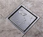 Stainless Steel Bathroom Floor Drain Waste Grate Shower Drainer Invisible Home