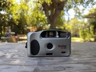 Vivitar Bv40 35mm Point   Shoot Film Camera Fixed Focus Built-in Flash Silver