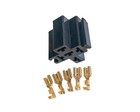 5 Pcs  5 Pin Car Power Relay Connector Socket Wit 25pcs  6 3mm Terminals