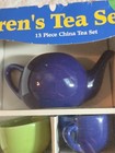 Schylling 13 Pc Children   s China Tea Set Bright Colors Complete W Box