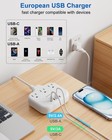 European Travel Plug Adapter  Us To European Plug Adapter With 3 American Out   