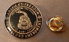 The Second Amendment America s Freedom Gadsden Cloisonne Hat   Lapel Pin 